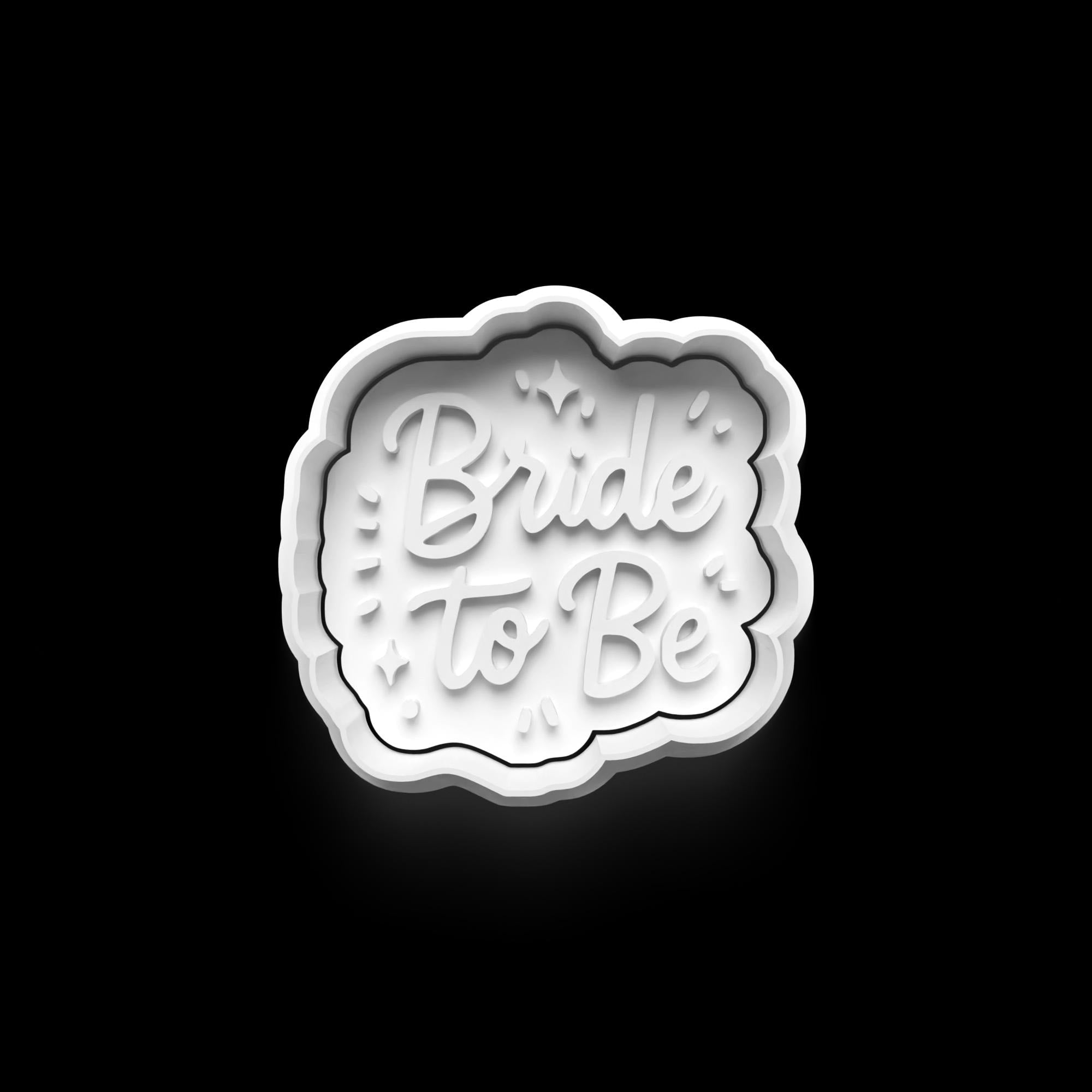 Wedding Theme Cookie Cutter: 3D Printed Fondant & Clay Cutter