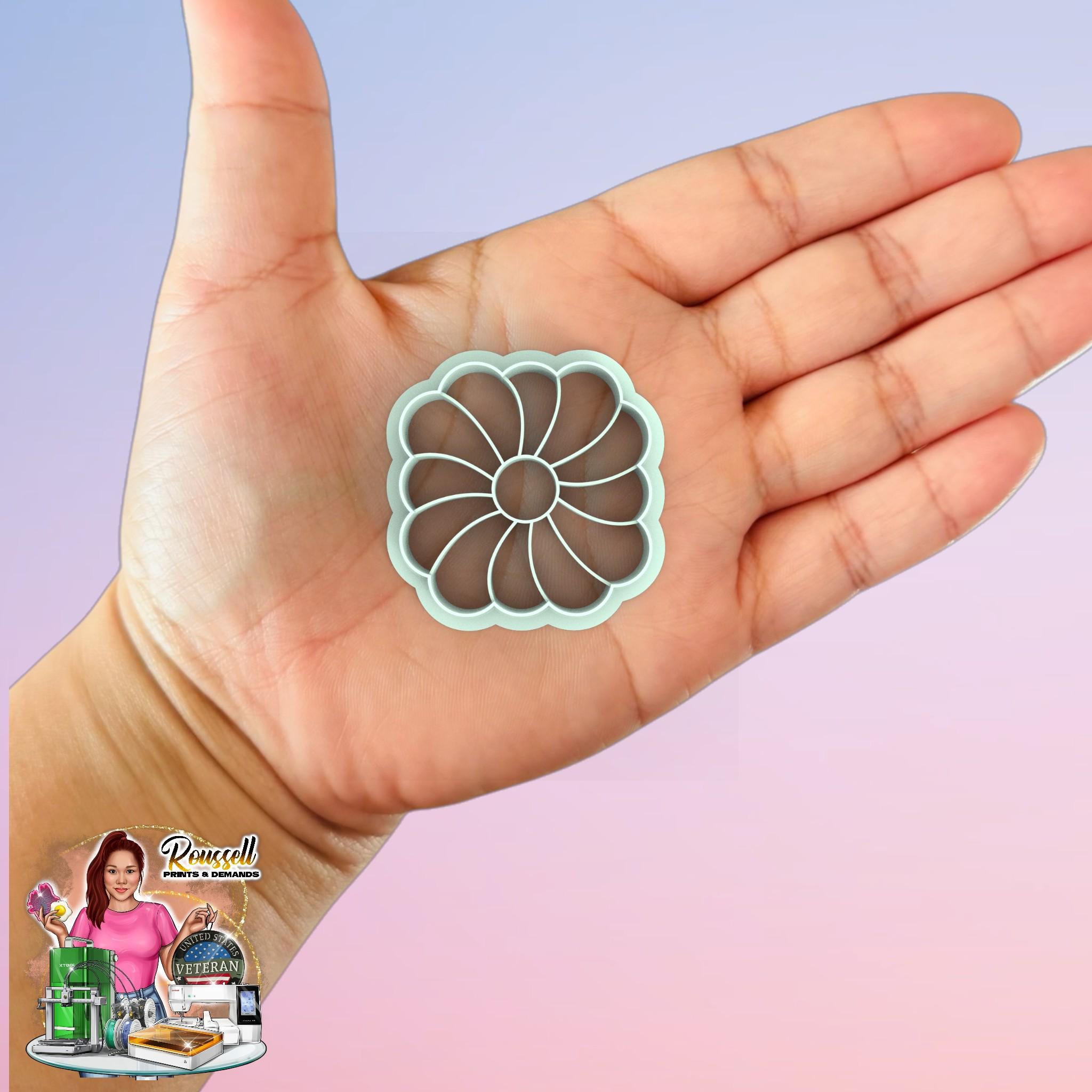 Square flower Cutter Clay Cutters
