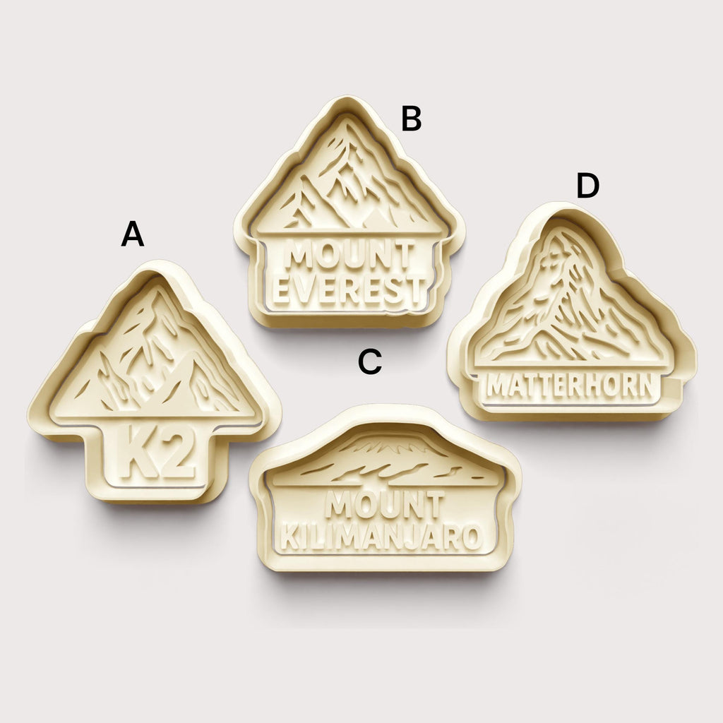 Mountain Cookie Cutter: 3D Printed Fondant & Clay Cutter