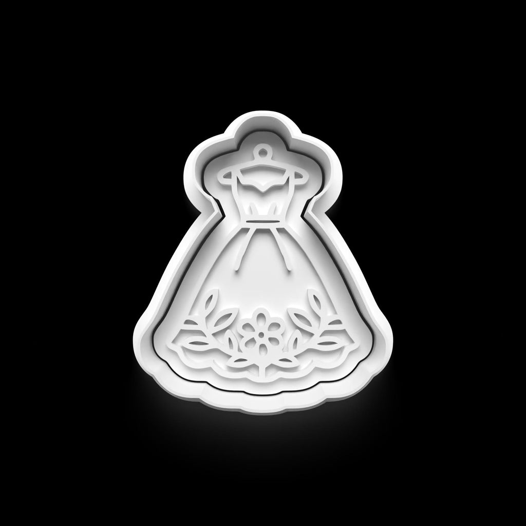 Bridal Cookie Cutter: 3D Printed Fondant & Clay Cutter