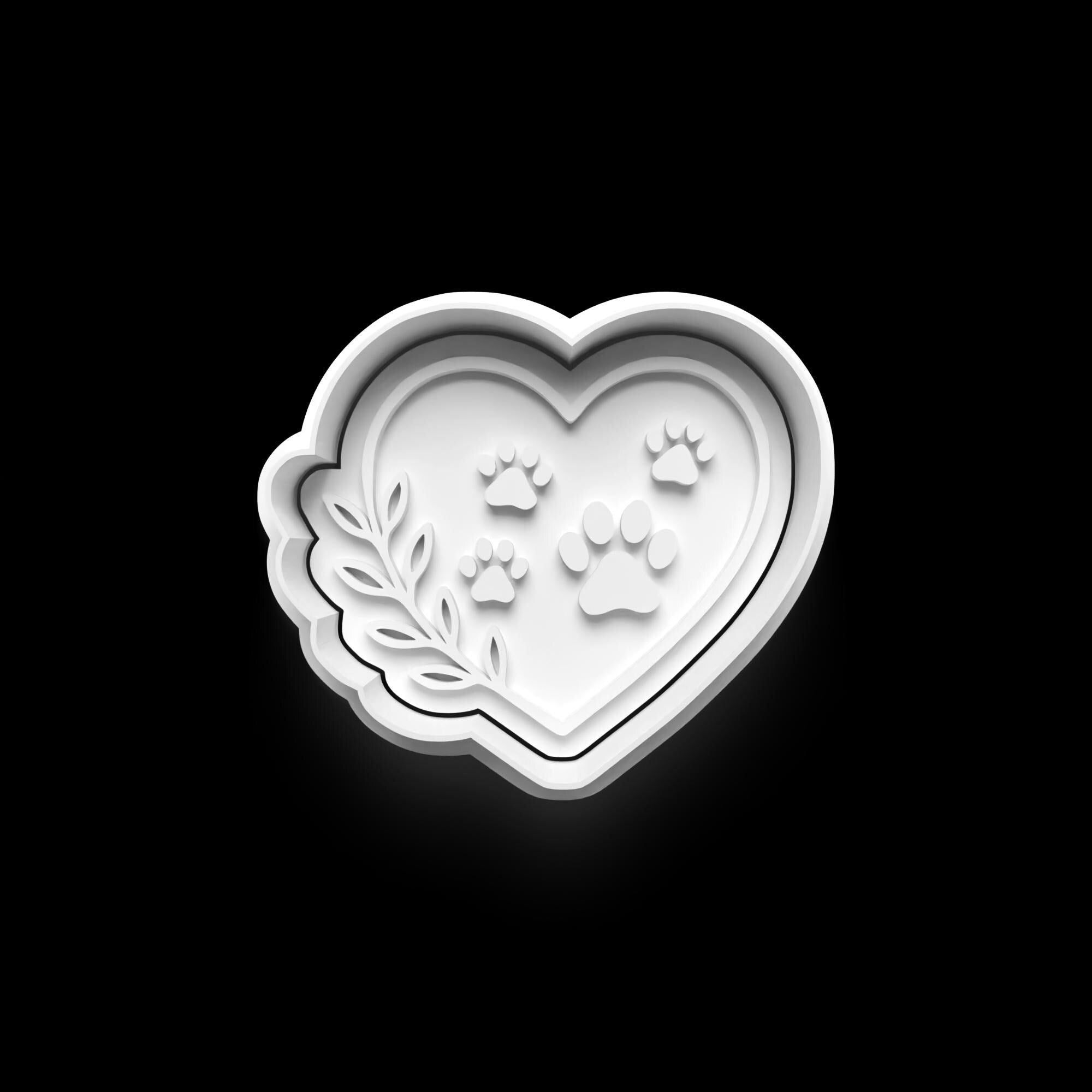Nature paw Theme: 3D Printed Fondant, Clay Cutter, Cookie cutter