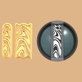 Abstract Zebra Print Stanley Topper Cutter