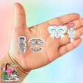 Heart Lock and Heart Key with Ribbon Clay Cutters set