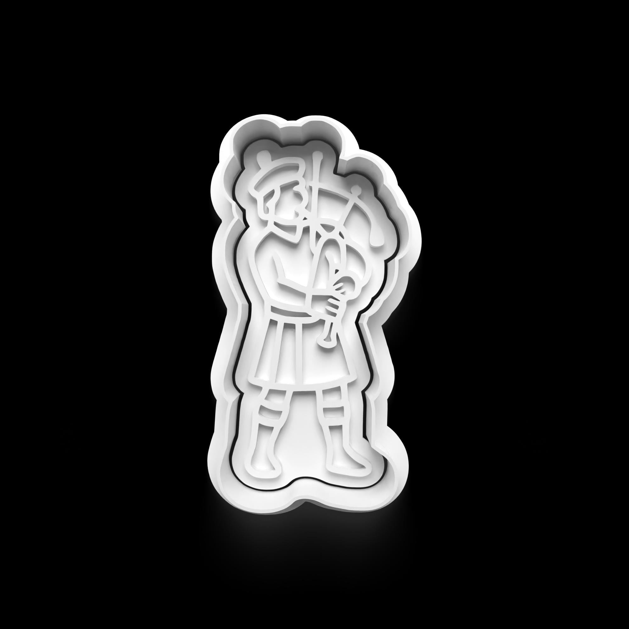 Scottish Game Cookie Cutter: 3D Printed Fondant Clay Cutter