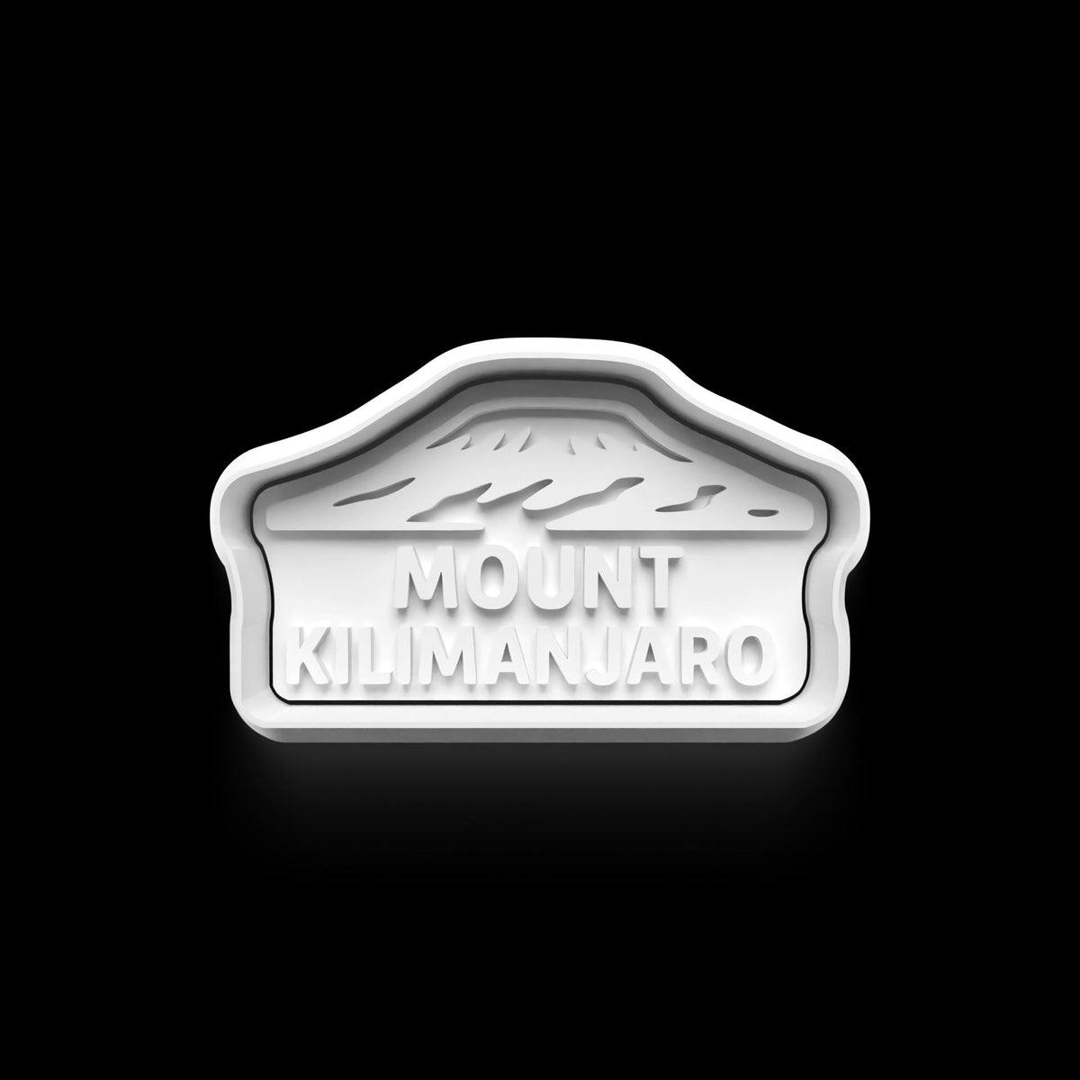 Mountain Cookie Cutter: 3D Printed Fondant & Clay Cutter
