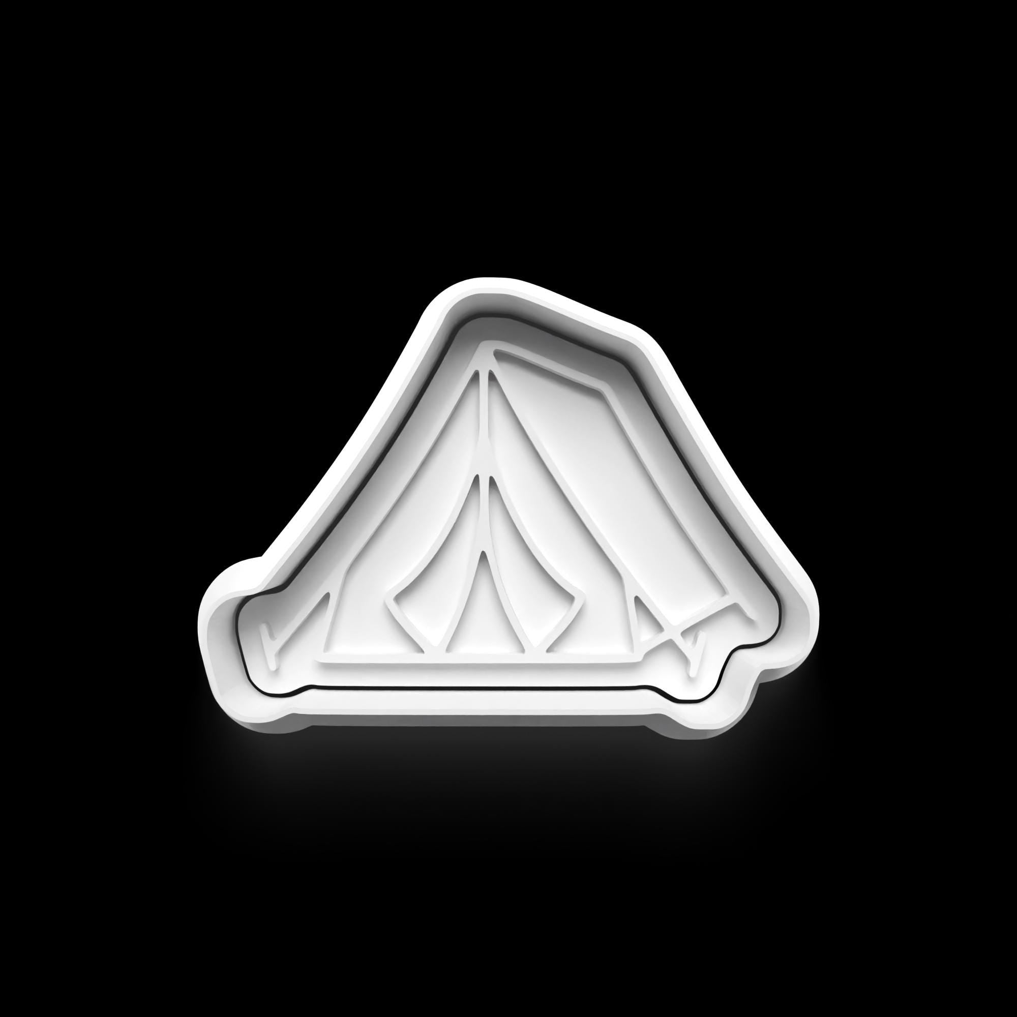 Camping Theme Cookie Cutter: 3D Printed Fondant Cutter