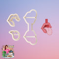 Lick Lips Keychain Clay Cutter Stitch Keychain Cutters
