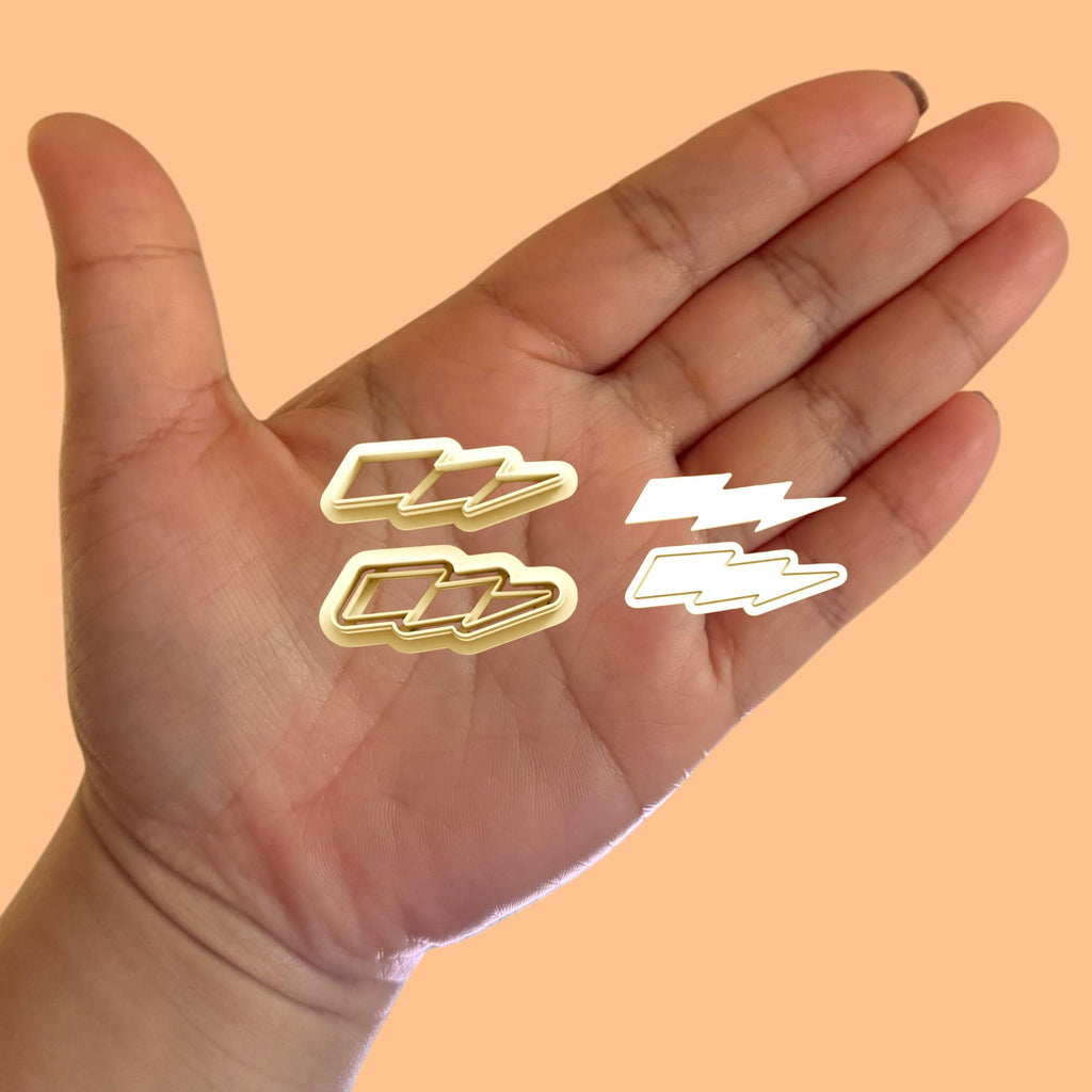 Barrettes Lightning Polymer clay cutter