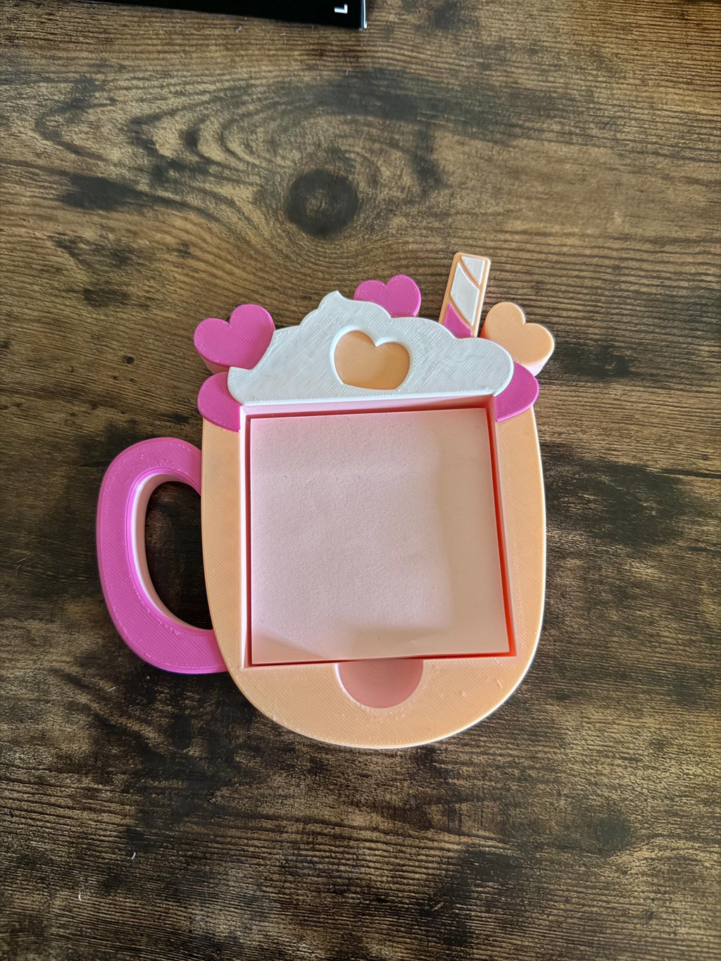 Coffee mug  Sticky Note Holder 3d printed no resin added