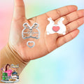 Loving Bunny Valentines Polymer clay Cutter