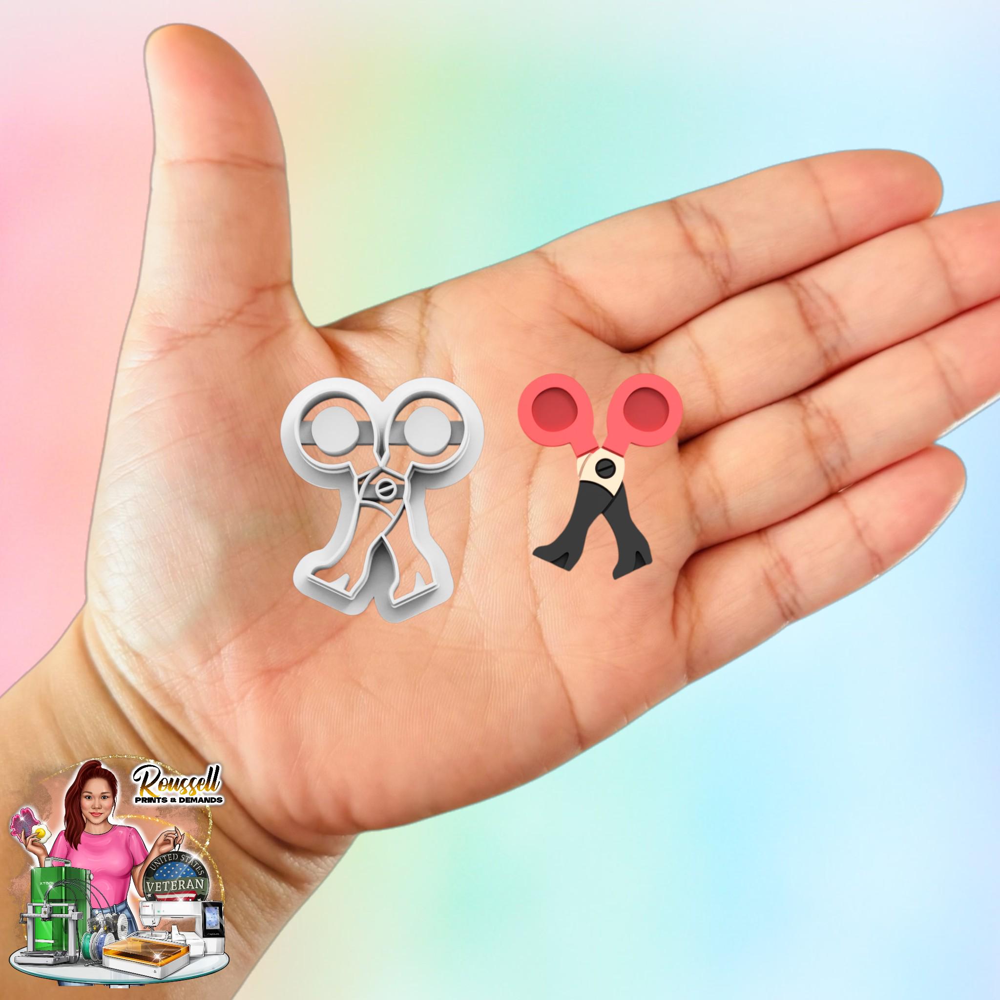 Women Leg Scissors Polymer clay cutter