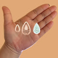 Organic Modern Earring with Precious Stone H