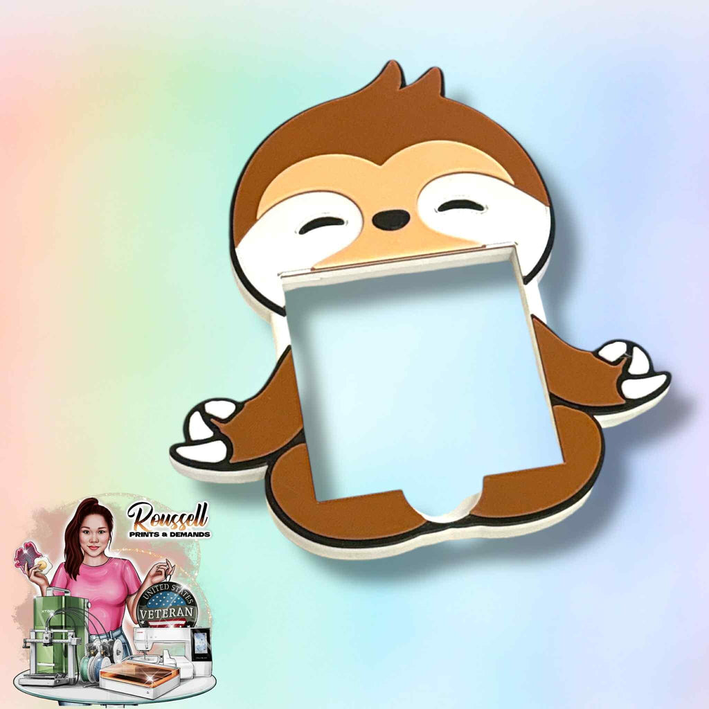 Sloth Sticky Note Holder 3d printed no resin added