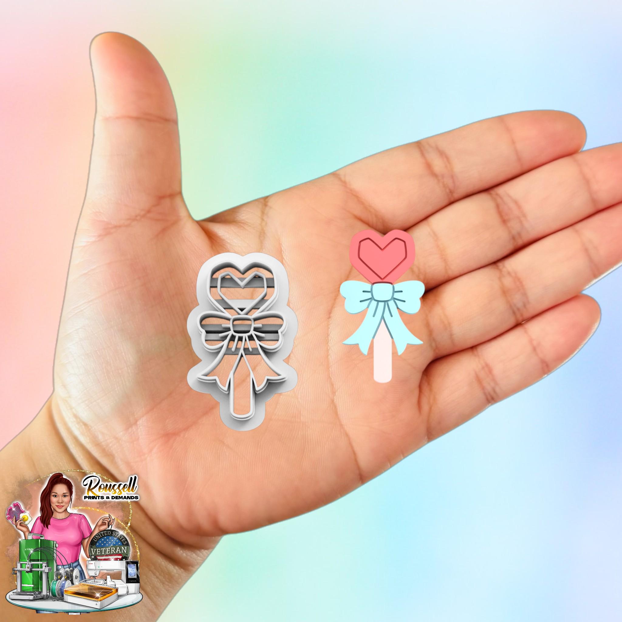 Lollipop Heart B Clay Cutters