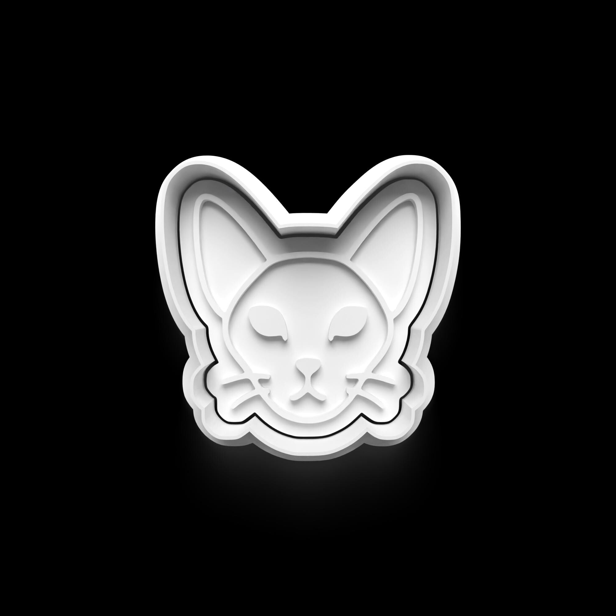 Cat Theme: 3D Printed Fondant , Clay Cutter, Cookie cutter