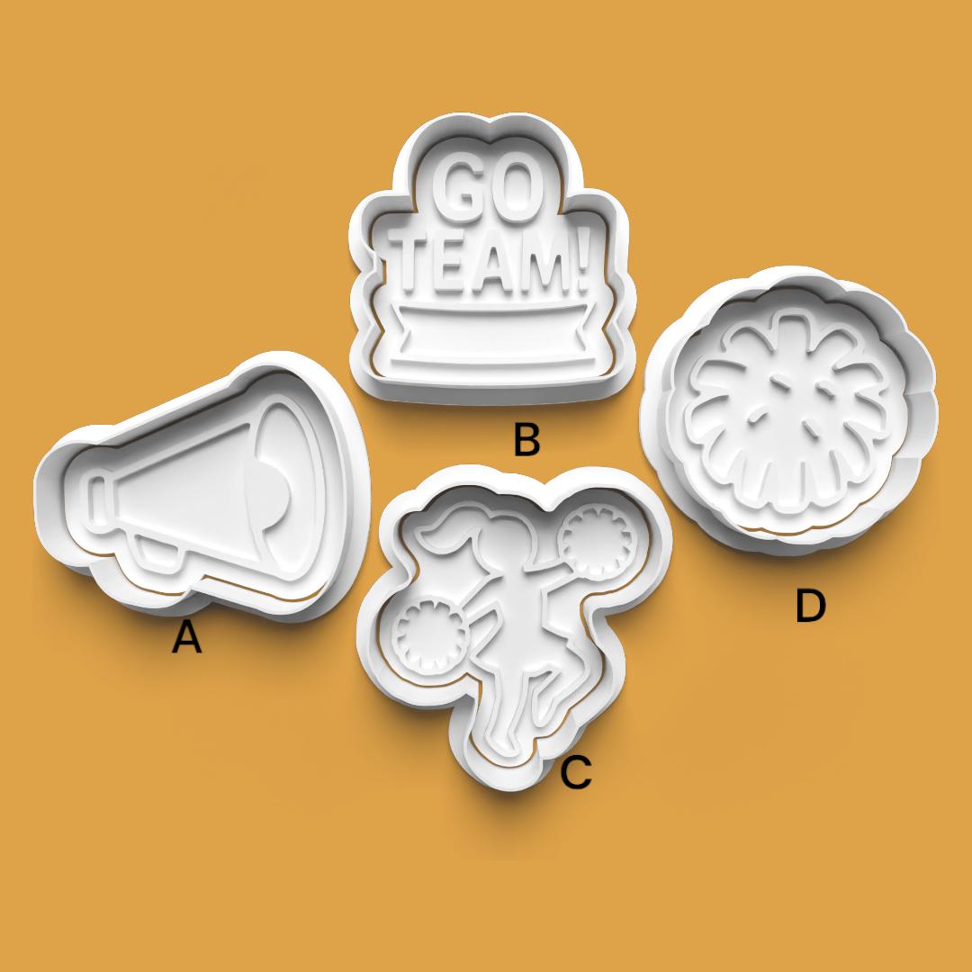 Cheerleader Cookie Cutter: 3D Printed Fondant Cutter
