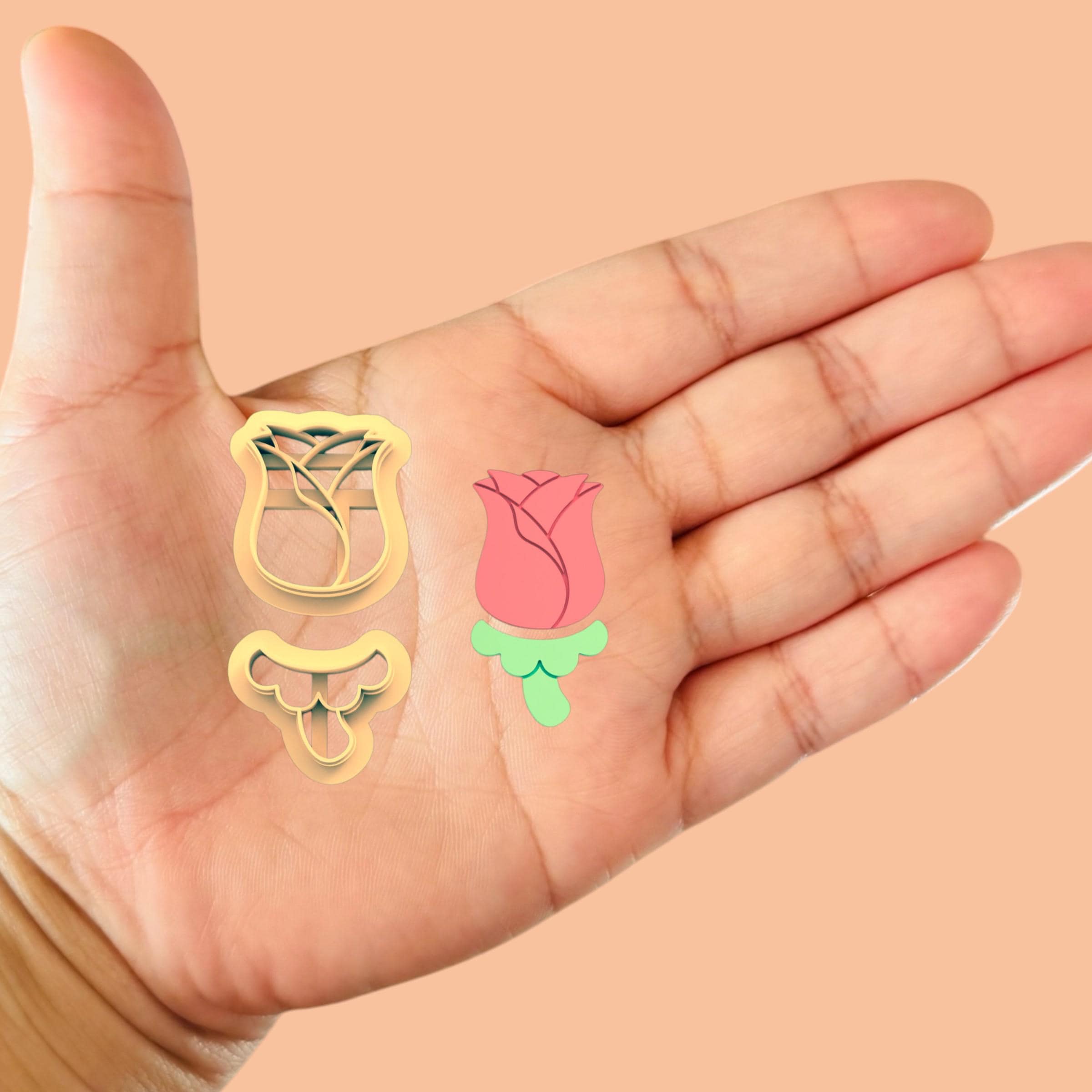 Rose earring combo  Clay cutter