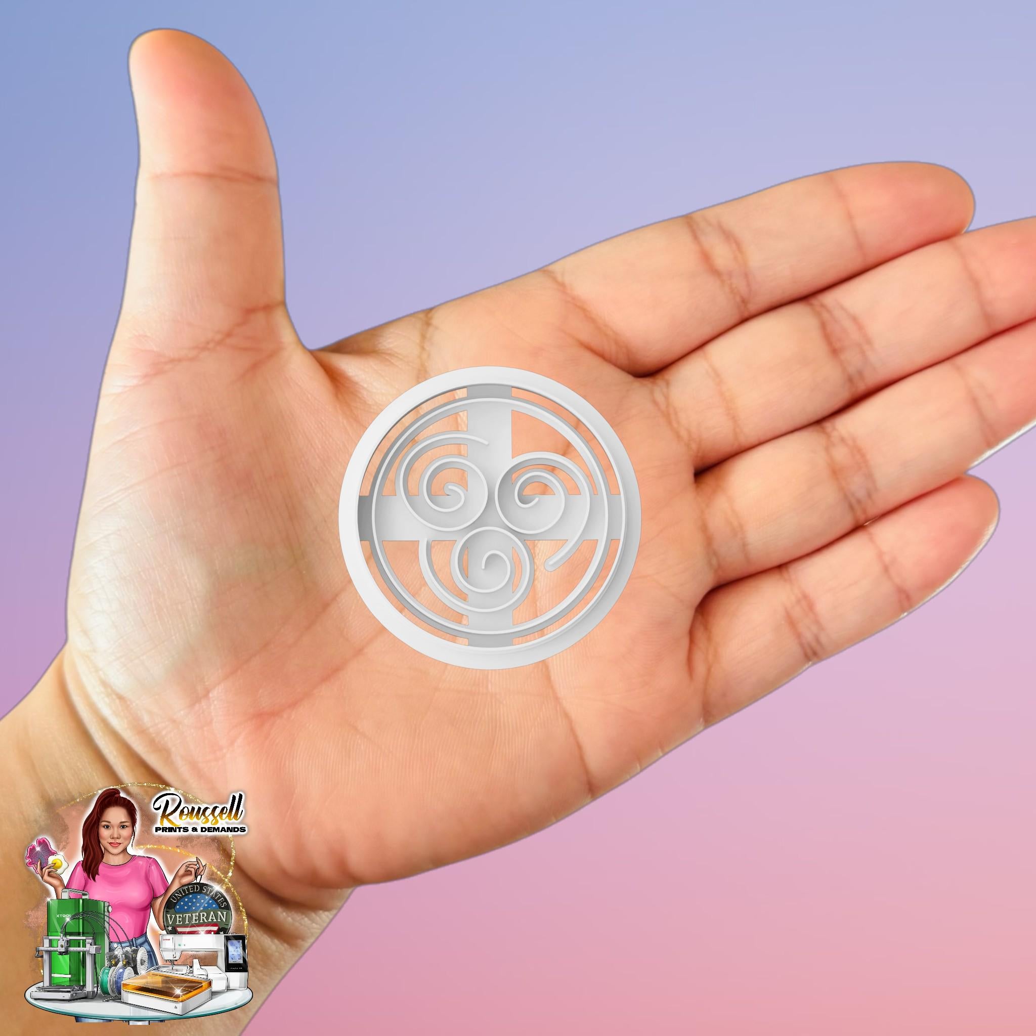 Wind Ornament 3d PLA Polymer clay  Cutter