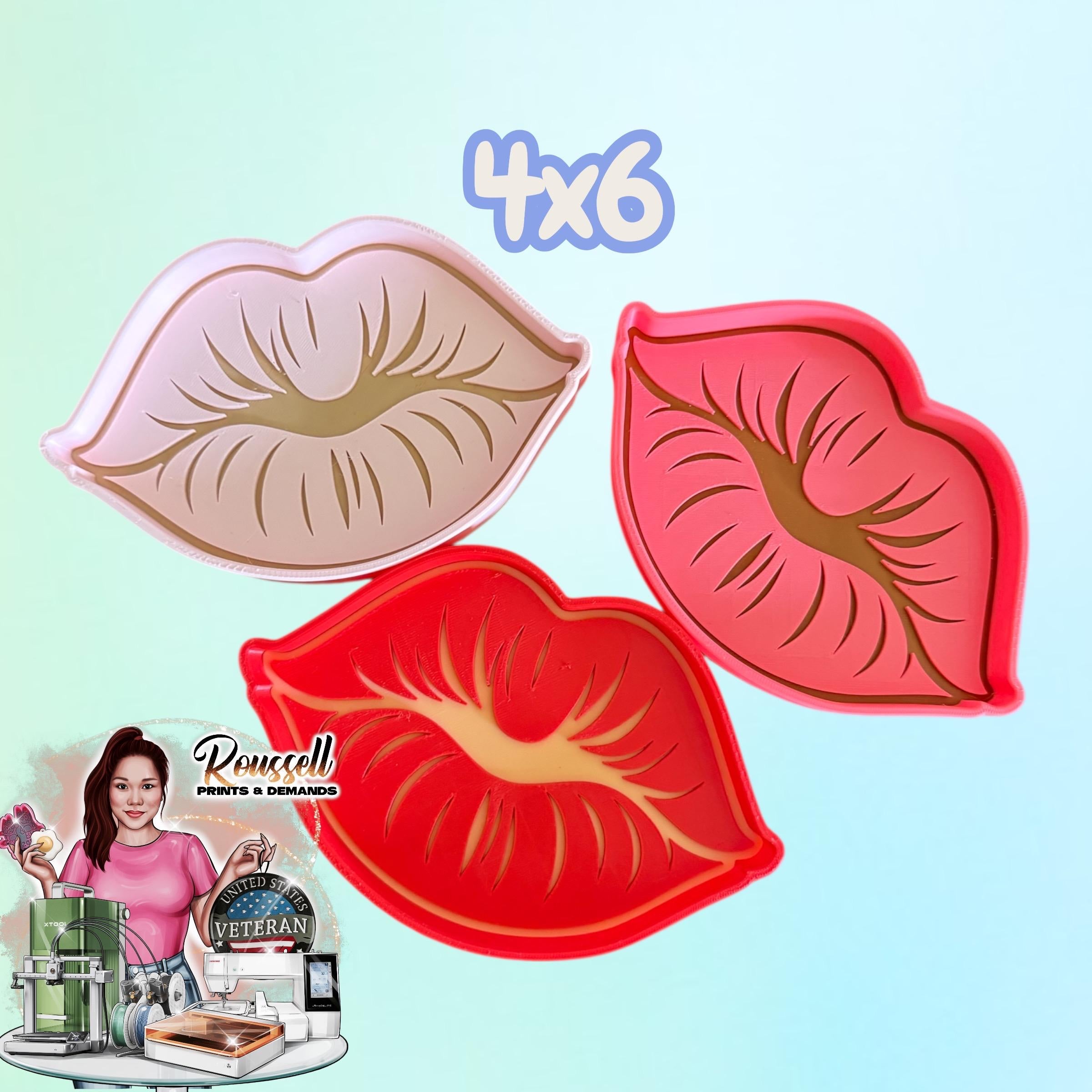 Lip  trinket tray 3d printed PLA