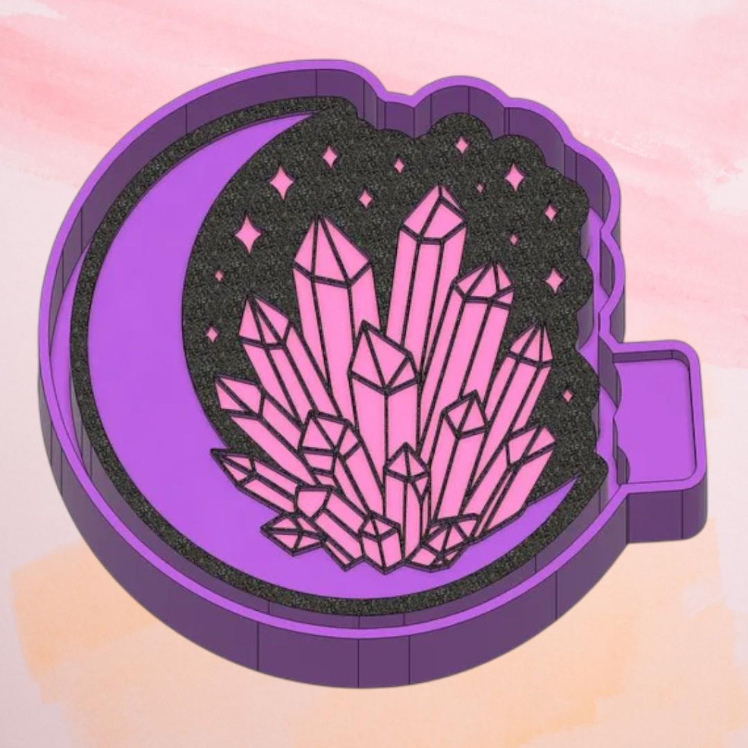 Moonlit Crystal Freshie  Mold/ 3d molder