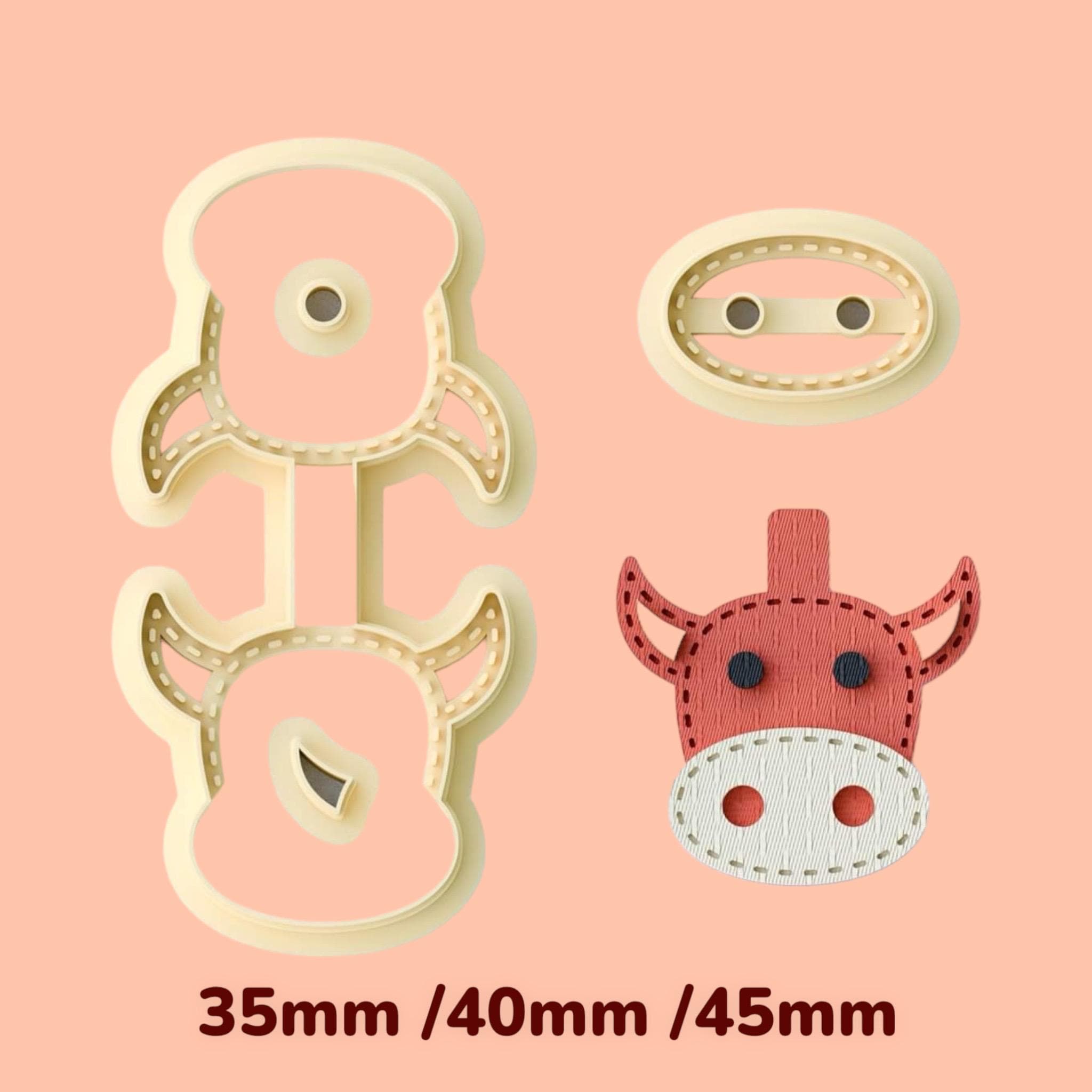Cow Keychain clay cutter