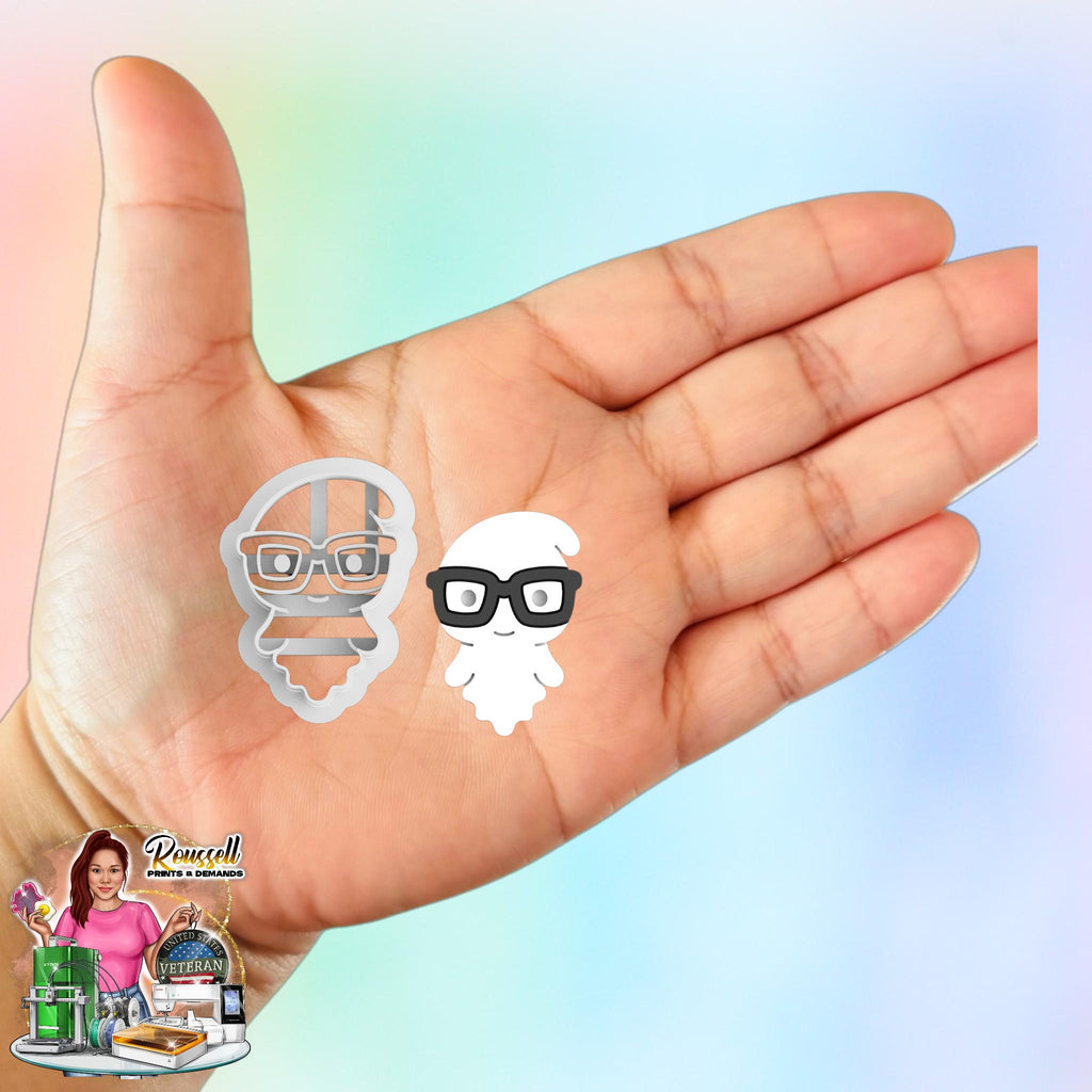 Ghost with Glasses Polymer clay Cutter