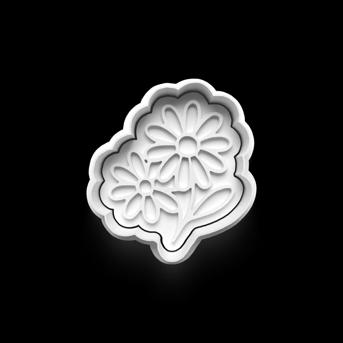Daisy Cookie Cutter: 3D Printed Fondant & Clay Cutter