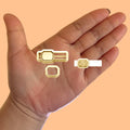 Barrette with Precious Stones B Polymer clay cutter