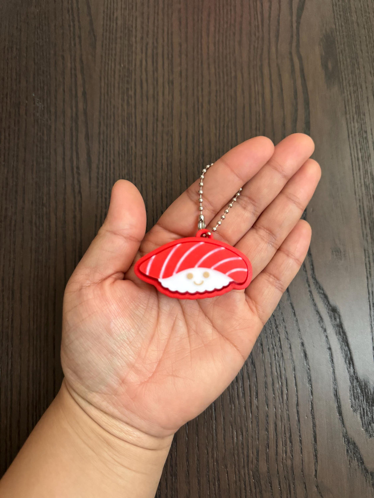 Sushi Theme Clicker Keychain: Onigiri, Tempura