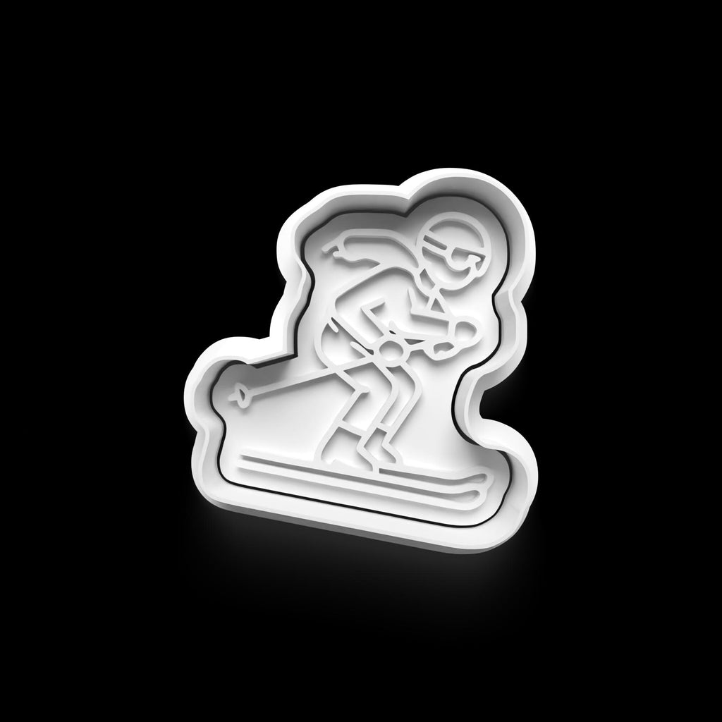 Ski Theme: 3D Printed Fondant, Clay Cutter Cookie cutter