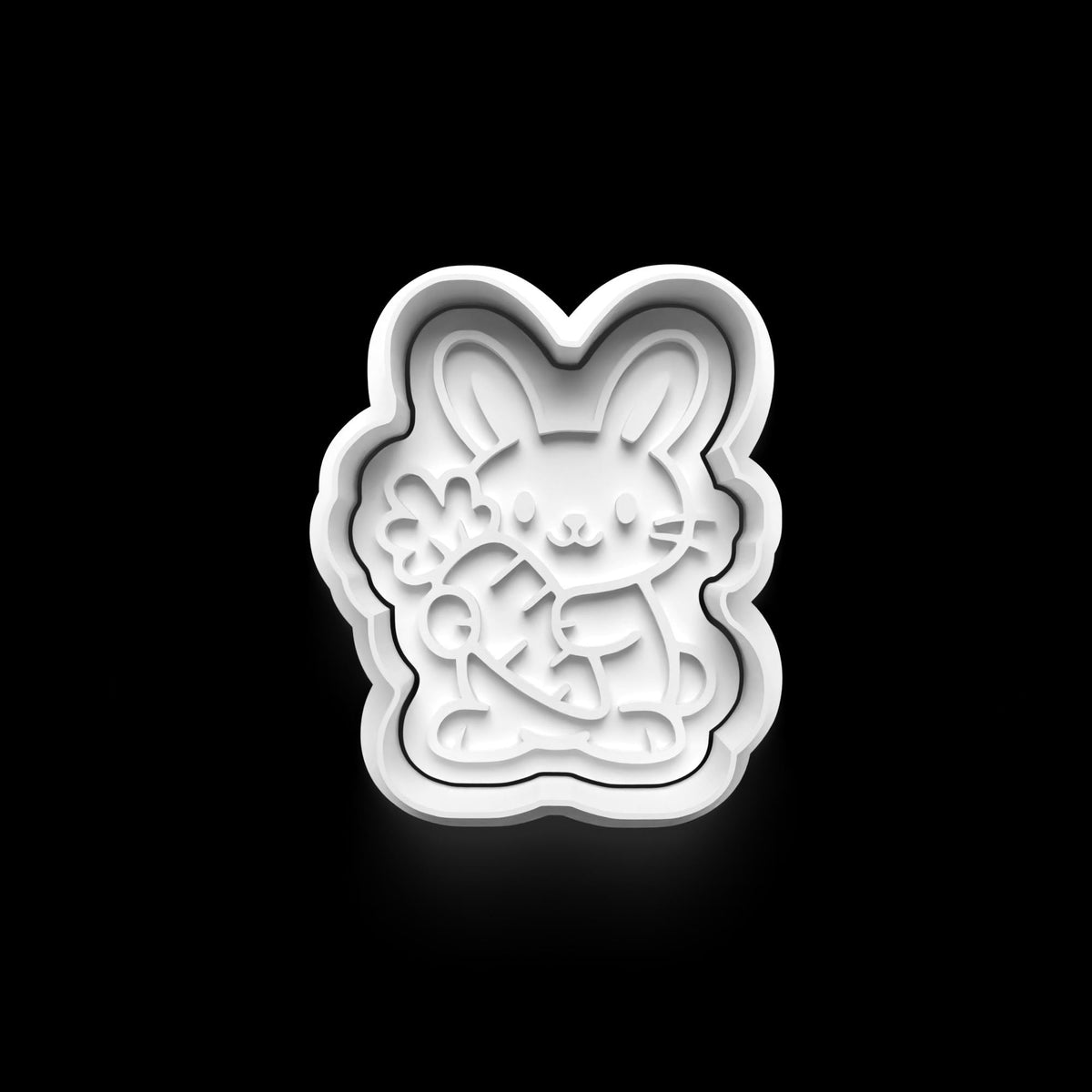 Easter Bunny Theme: 3D Printed Fondant, Clay Cutter Cookie cutter