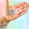 Decorative Heart Flower B Valentines Polymer clay Cutter