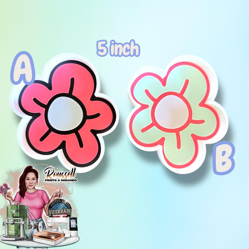 flower  trinket tray 3d printed PLA