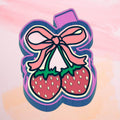 Cherry Strawberry Bow Freshie  Mold/ 3d molder