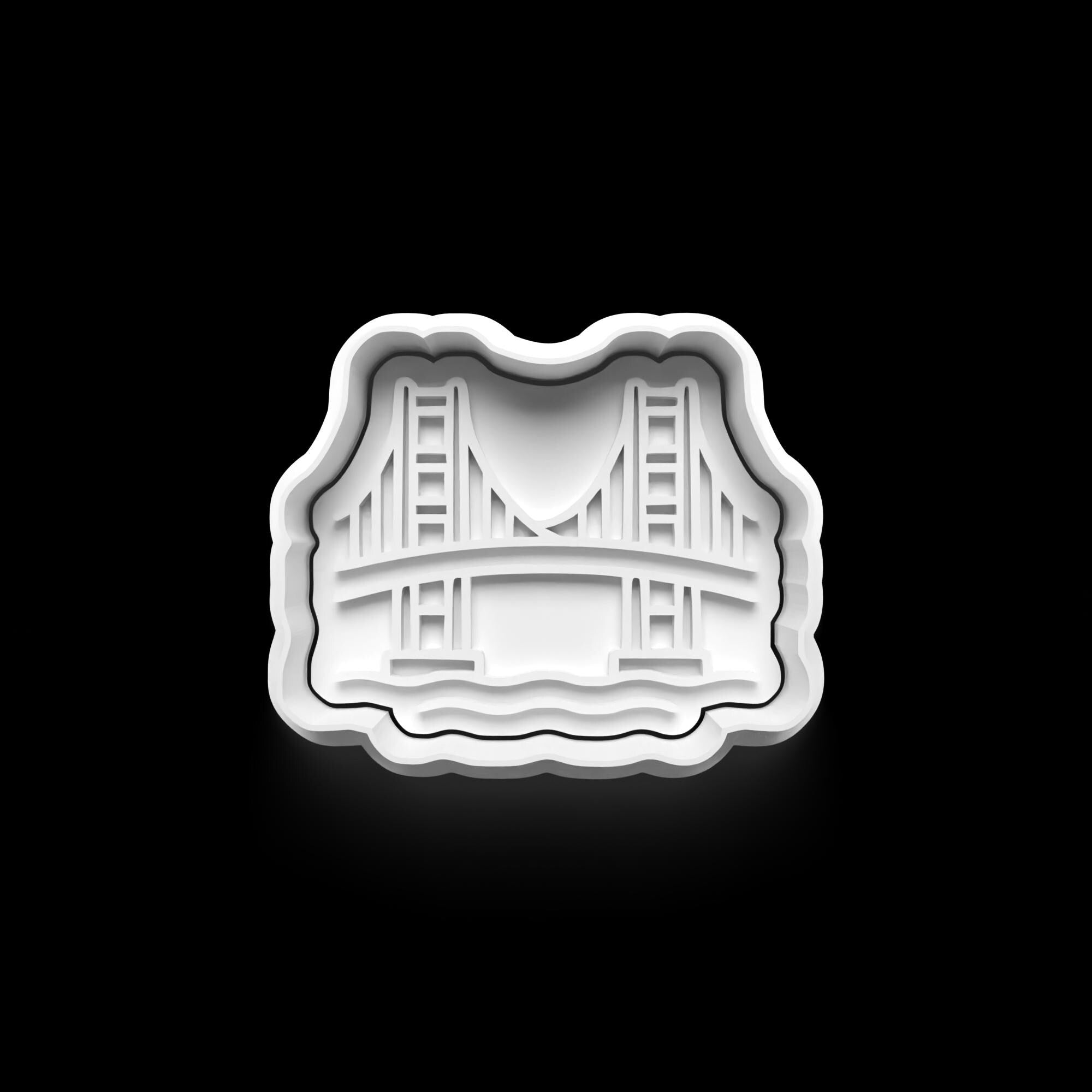 San Francisco Theme: 3D Printed Fondant, Clay Cutter Cookie cutter