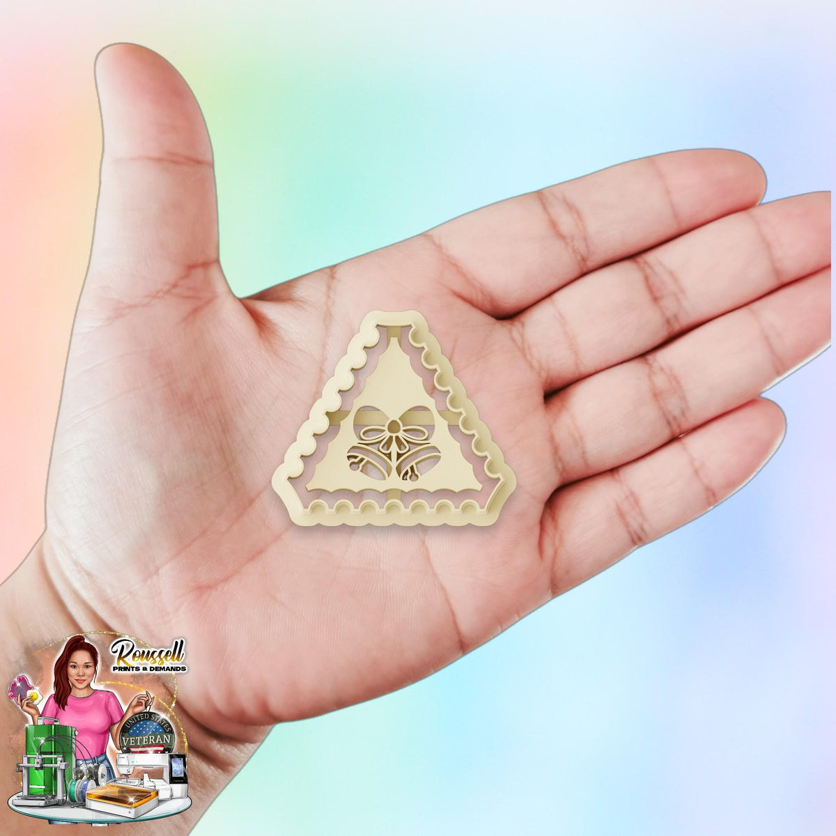 Christmas Stamp bells  Clay Cutter 3d printed