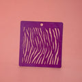 Tiger Stripe Stencil: Clay & Baking Decor (4.5" x 4.5")
