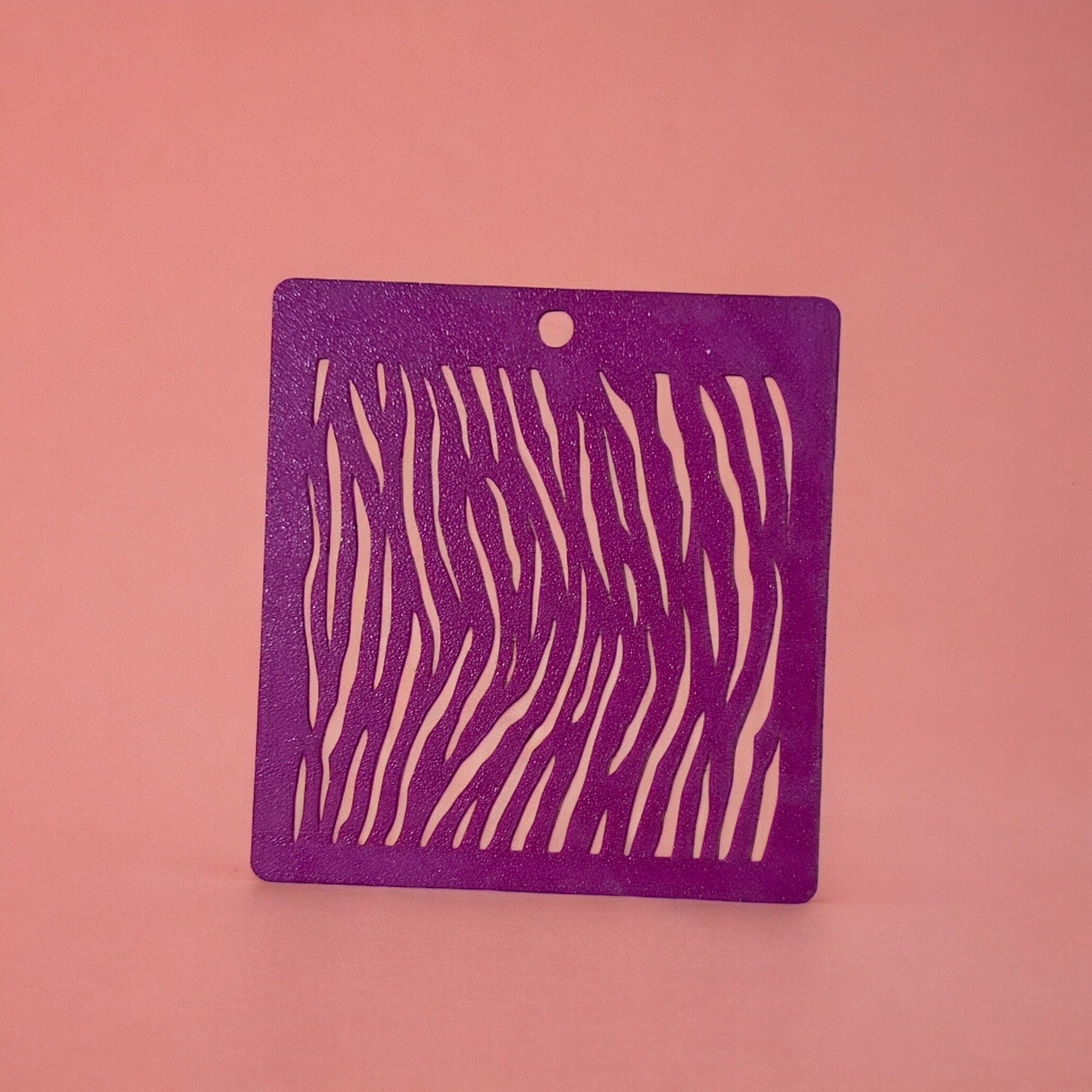 Tiger Stripe Stencil: Clay & Baking Decor (4.5" x 4.5")
