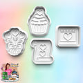 Valentine Theme: 3D Printed Fondant, Clay Cutter, Cookie cutter