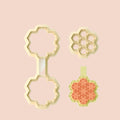 Honeycomb Keychain Clay Cutter: Stitch Keychain Cutters