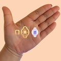 Neo Deco Earrings with Precious Stone E  Polymer clay cutter