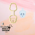 Skull Keychain Clay Cutter: Stitch Keychain Cutters