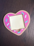 Heart  Cookies Sticky Note Holder 3d printed no resin added