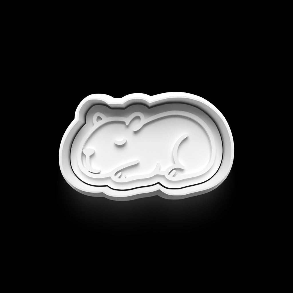 Capybara Cookie Cutter: 3D Printed Fondant Clay Cutter