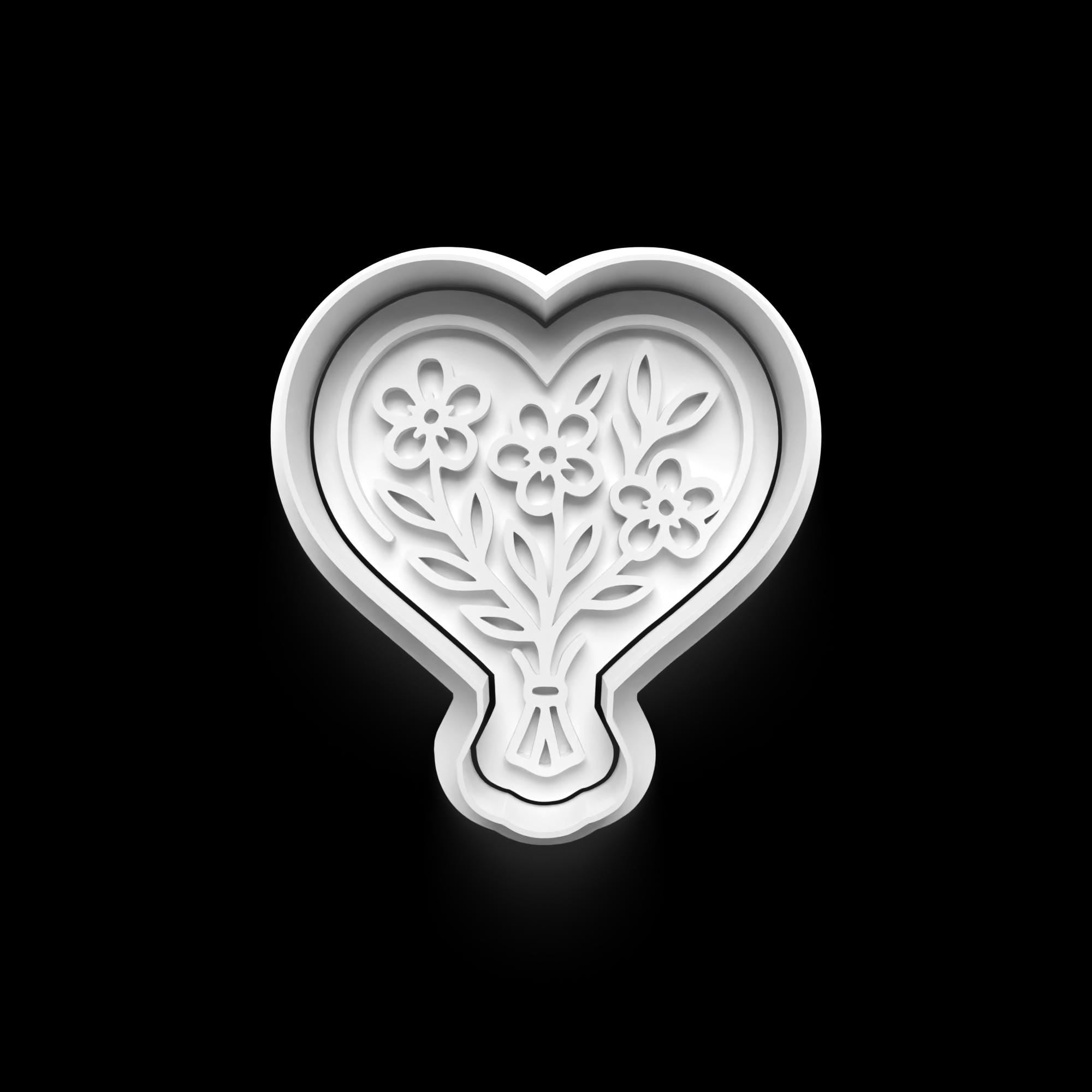Bridal Cookie Cutter: 3D Printed Fondant & Clay Cutter