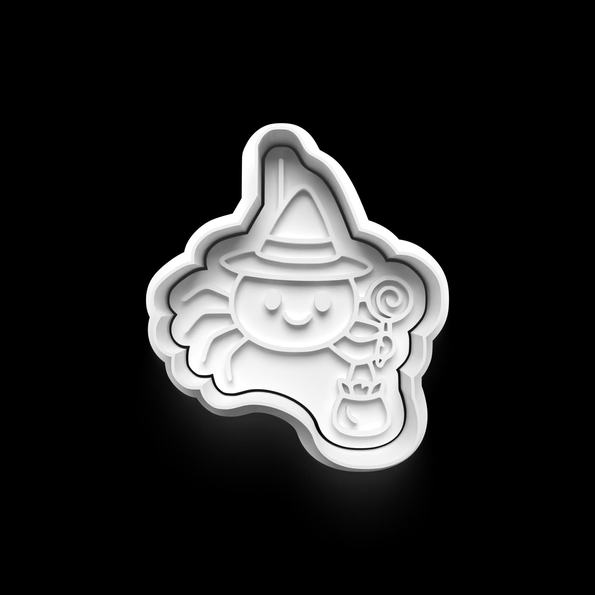 Halloween Cookie Cutter: Treat or Trick Theme, 3D Printed