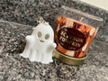 Crocheted Ghost Keychain: Halloween Decoration