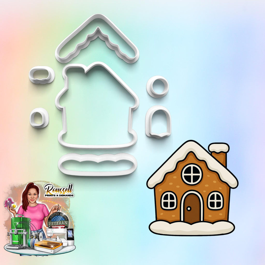 Ginger bread Cookie/Ornament Clay  Cutter: 3D Printed Fondant Clay Cutter