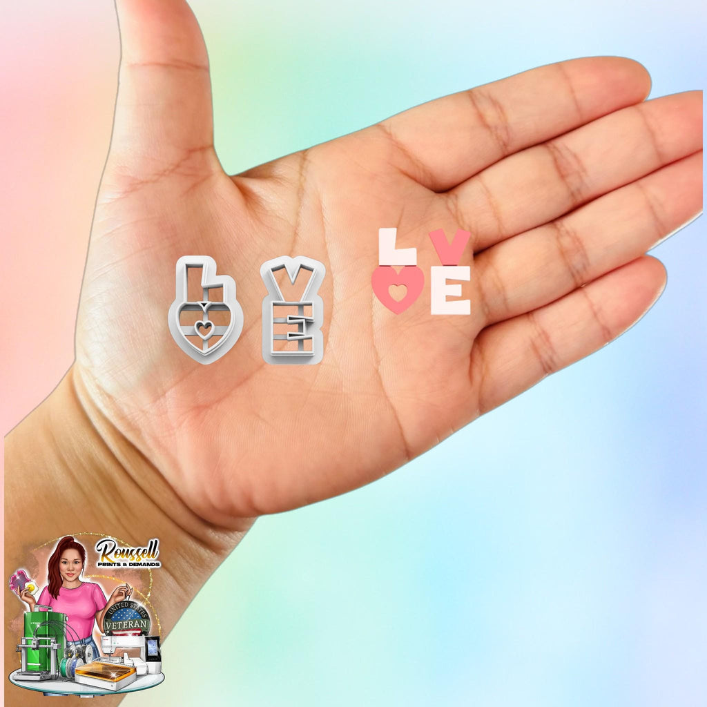 Love Earring Set Clay Cutters