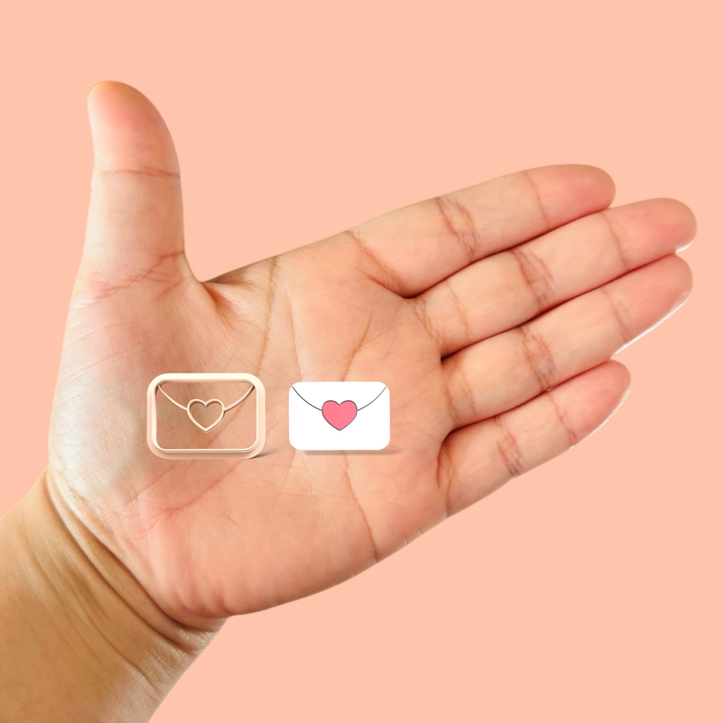 Love Envelope Cutter: Valentines Polymer Clay Cutter